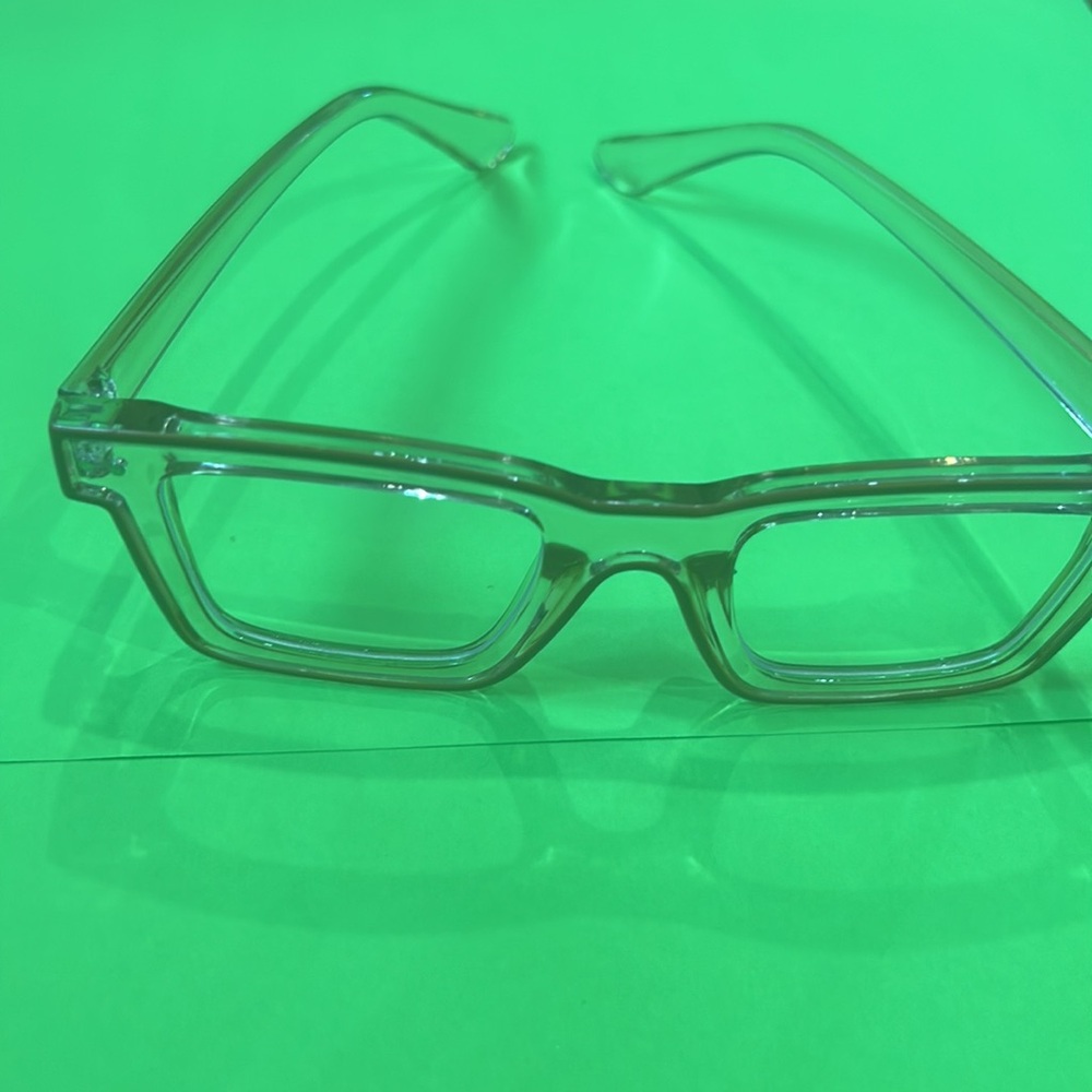 Stylish Tan Square Frame Glasses - Picture 5 of 7